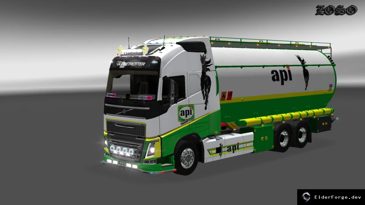 Обложка мода: Volvo FH 2012 Tandem Cistern + Universal API Petroli для Euro Truck Simulator 2