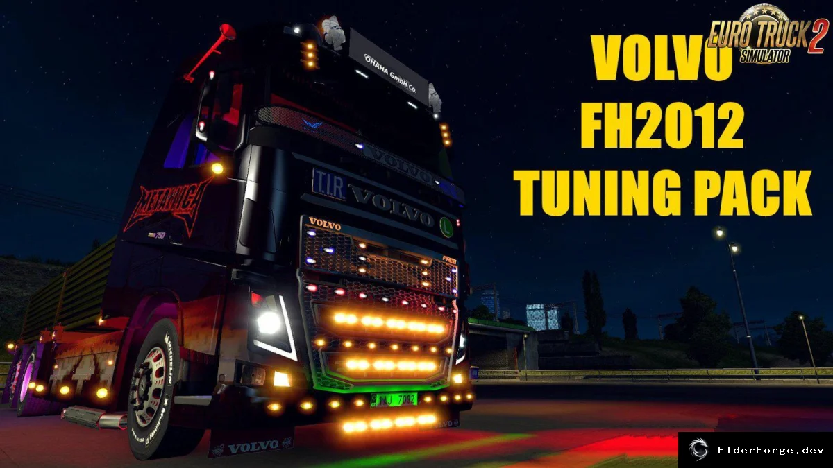 Обложка мода: Volvo FH 2012 Tuning Pack v2.0 для Euro Truck Simulator 2 (ETS2 1.36.x)