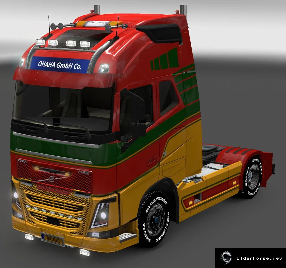 Обложка мода: Volvo FH 2013 для Euro Truck Simulator 2 – новые шасси, аксессуары и кастомизация