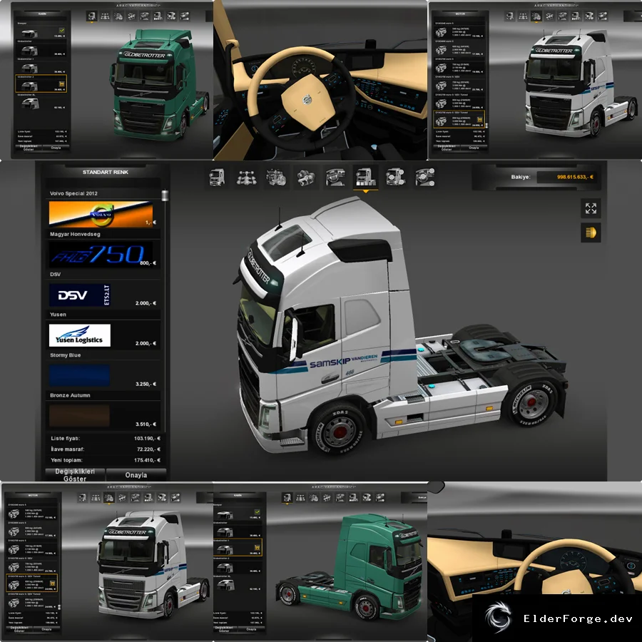 Обложка мода: Volvo FH 2013 v2.1 – новый HD‑пак для Euro Truck Simulator 2
