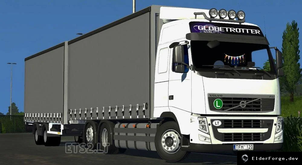 Обложка мода: Volvo FH13 Tandem + Прицеп v2.0 для Euro Truck Simulator 2