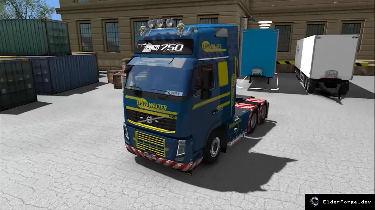 Обложка мода: Volvo FH16 2009 v19.0r – полный тюнинг для Euro Truck Simulator 2