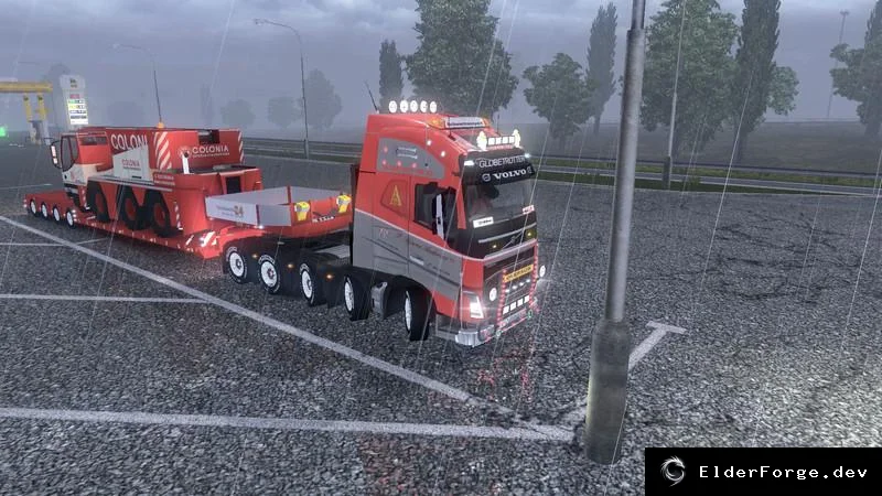 Обложка мода: Volvo FH16 2012 10x8 PBA – модпак для Euro Truck Simulator 2 (ETS2) v1.11.1