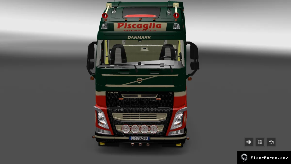 Обложка мода: Volvo FH16 2012 «Piscaglia» – HQ тюнинг для Euro Truck Simulator 2