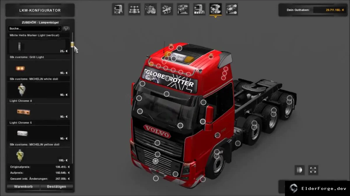 Обложка мода: Volvo FH16 Classic Heavy Duty Addon для ETS2 – 8×4/8×8 шасси