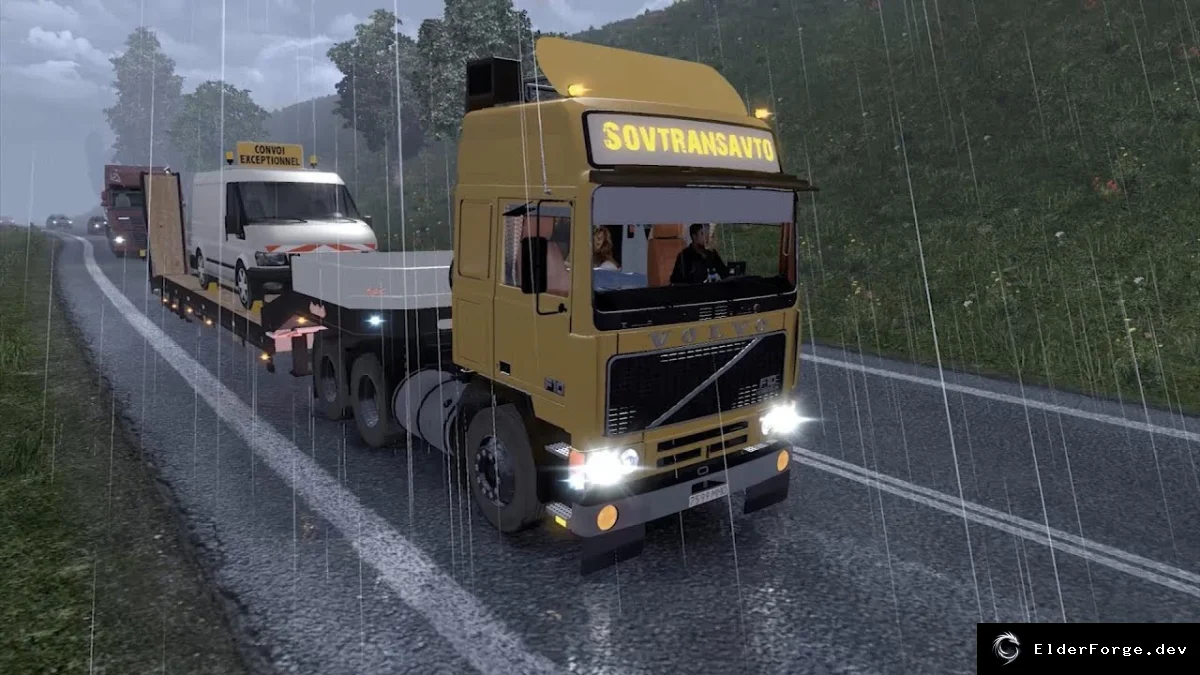Обложка мода: Volvo FH16 F10 – обновлённый мод для Euro Truck Simulator 2