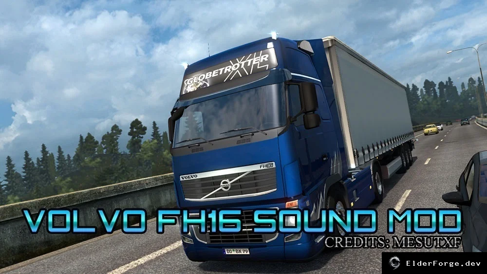 Обложка мода: Volvo FH16 Sound Mod для Euro Truck Simulator 2 – улучшенные звуки двигателя