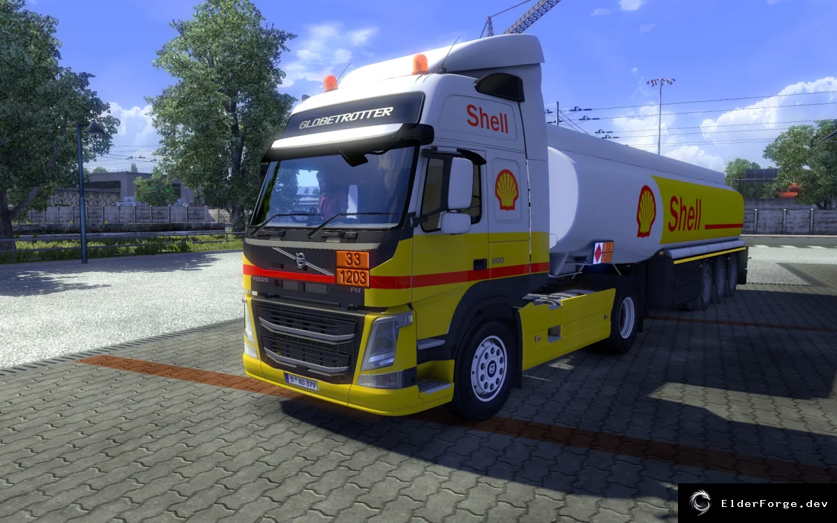 Обложка мода: Volvo FM 6x2 с топливным баком – мод для Euro Truck Simulator 2