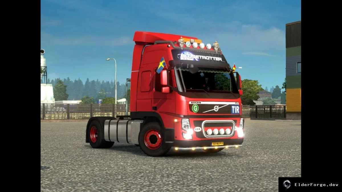 Обложка мода: Volvo FM13 – автономный грузовик для Euro Truck Simulator 2 v1.25