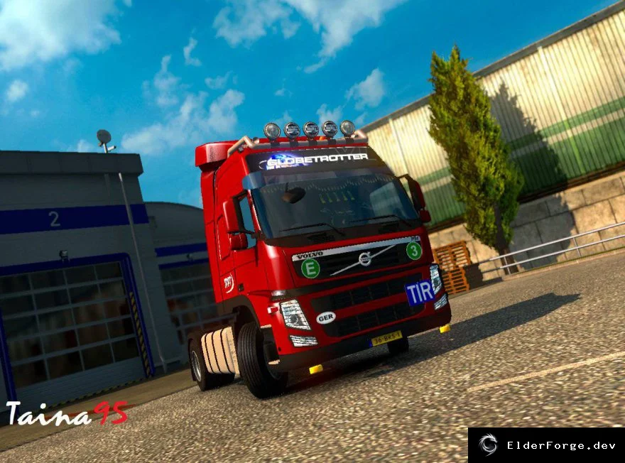 Обложка мода: Volvo FM13 – автономный тягач для Euro Truck Simulator 2