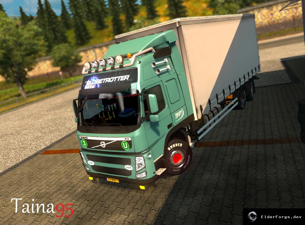 Обложка мода: Volvo FM13 Tandem – новый шасси и кабина для Euro Truck Simulator 2
