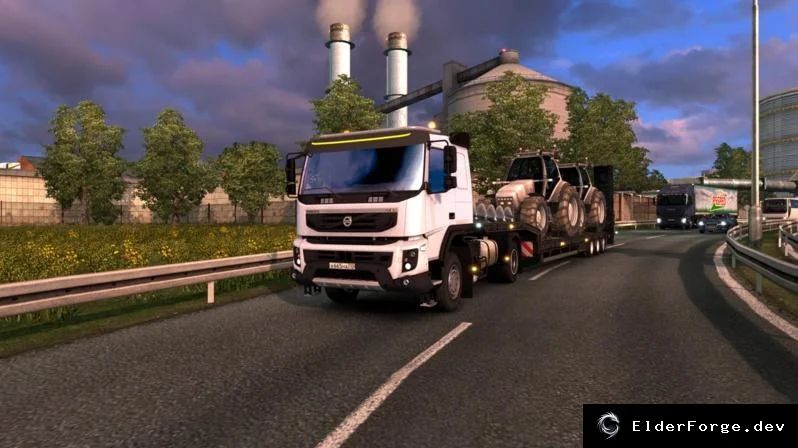 Обложка мода: VOLVO FMX 540 для Euro Truck Simulator 2 – полная переделка салона и световой бар (v1.24)