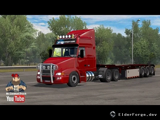 Обложка мода: Volvo NH‑12 для Euro Truck Simulator 2 — новые кабины, шасси и звук