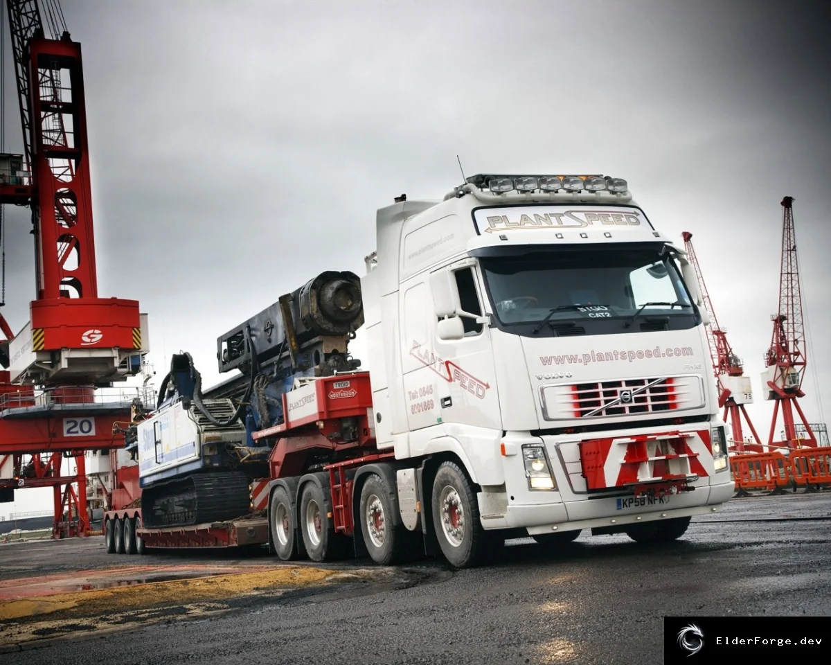 Обложка мода: Volvo Tuning 8x4 – мод для Euro Truck Simulator 2 (v1.5)