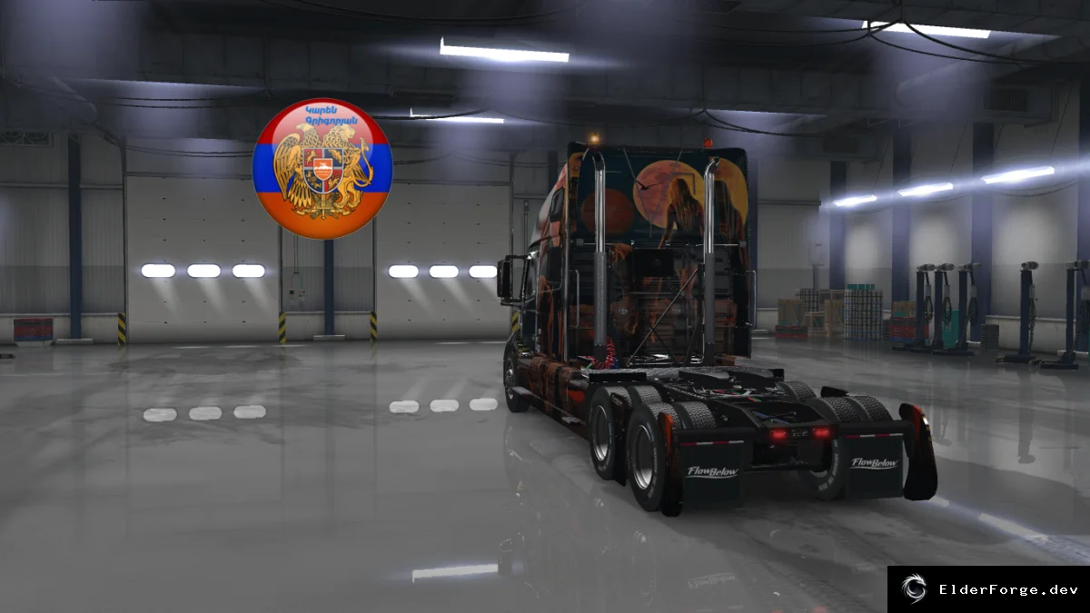 Обложка мода: Volvo VNL 2018 – набор скинов Tigress для Euro Truck Simulator 2