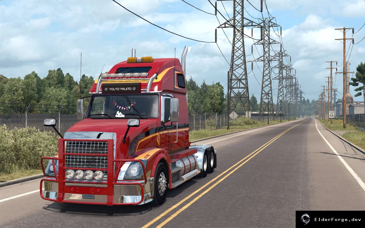 Обложка мода: Volvo VNL670 для Euro Truck Simulator 2 – совместимость с версией 1.38 (v1.6.4)