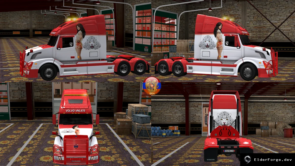 Обложка мода: Volvo VNL670 New Style 30 – набор скинов и автоприцепов для ETS2