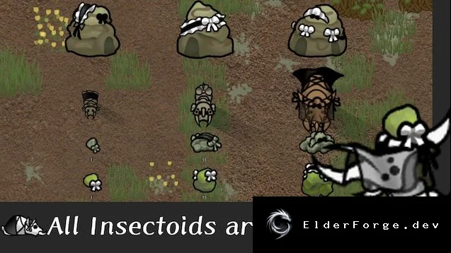 Обложка мода: Все инсектоиды‑горничные в RimWorld – новый мод