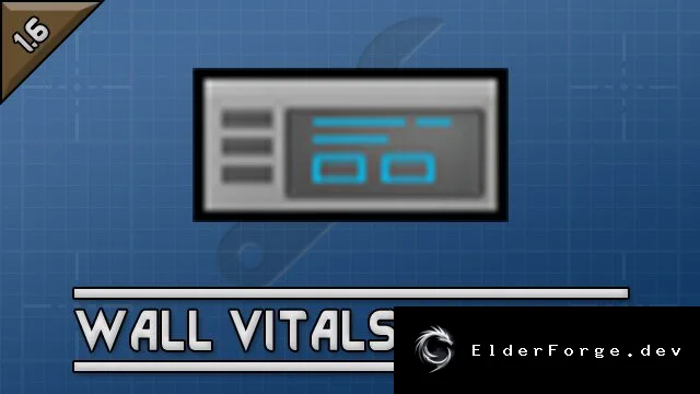 Wall Vitals Monitor – встроенный монитор состояния в стене для RimWorld