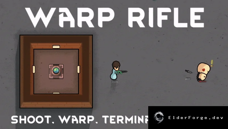 Warp Rifle и Warp Turret – телепортирующие орудия для RimWorld