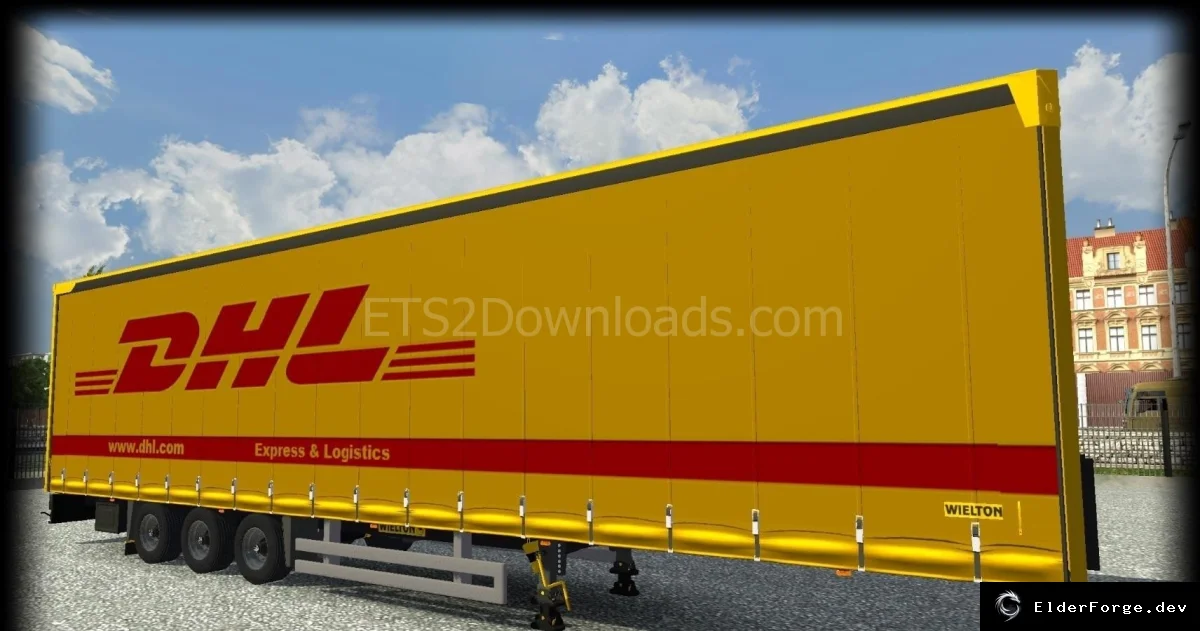 Обложка мода: Wielton DHL Trailer – новый набор прицепов для Euro Truck Simulator 2