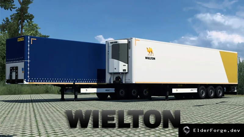 Обложка мода: Wielton NS3SP &amp; NS3CM2 – новые прицепы в собственность для Euro Truck Simulator 2