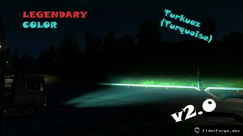 Обложка мода: Xenon Far Mod Pack – новые цвета ксенона для всех грузовиков в ETS2