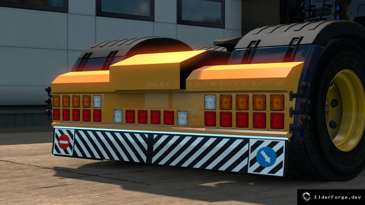 Обложка мода: Задний бампер для Scania Next Gen в ETS2 – три варианта отделки