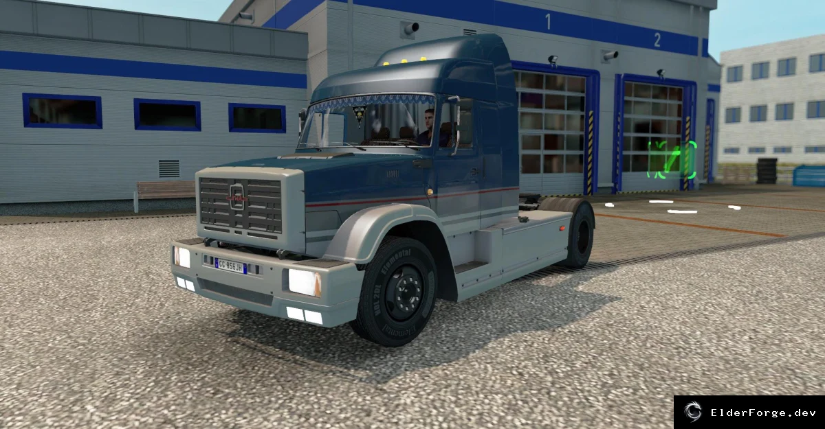 Обложка мода: ZIL 5423 v2.6 – полная переработка грузовика для Euro Truck Simulator 2