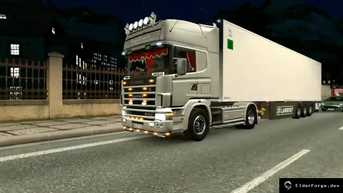 Обложка мода: Звук двигателя Scania 164L 580 для Euro Truck Simulator 2 (v1.1)