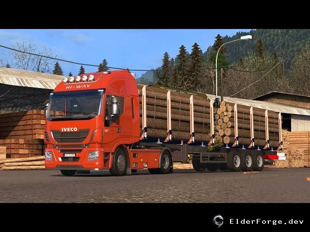 Обложка мода: Звук Iveco Stralis и Hi‑Way Stock Reworked для Euro Truck Simulator 2