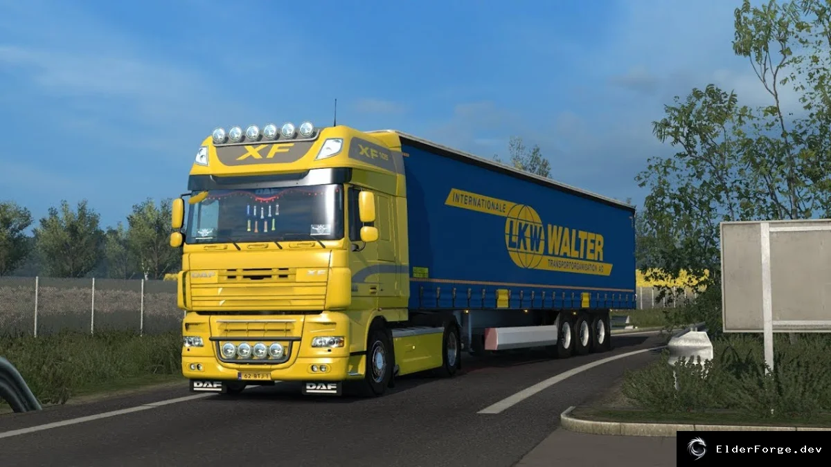 Обложка мода: Звук открытого выхлопа DAF Open Pipe Sound V10.0 для Euro Truck Simulator 2