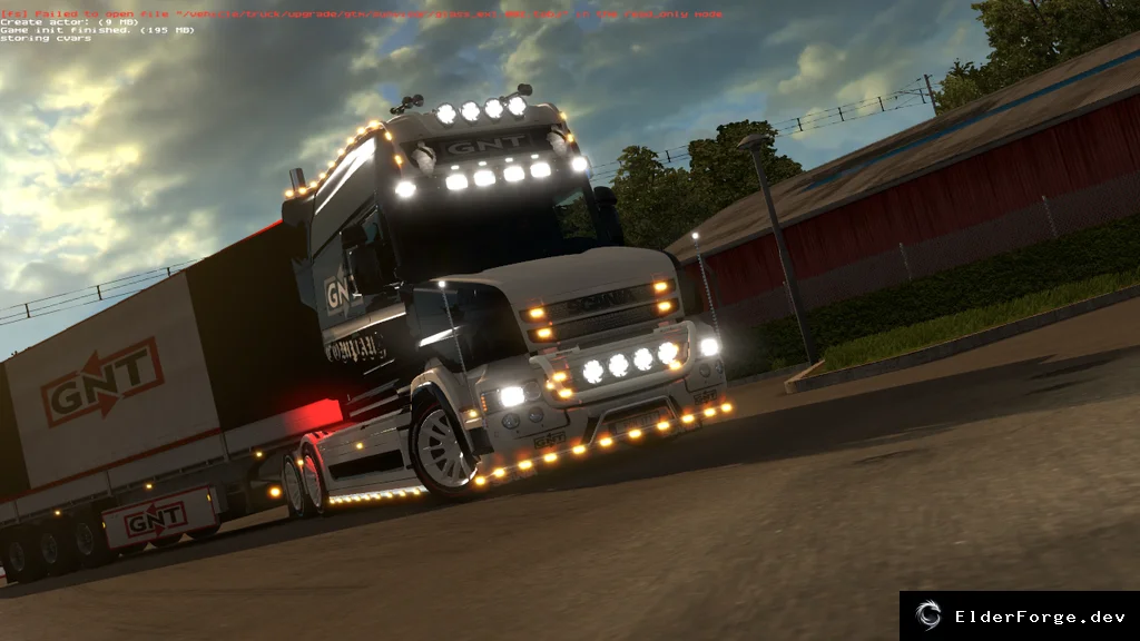 Обложка мода: Звук V8 для Scania в Euro Truck Simulator 2 – улучшенный звук двигателя