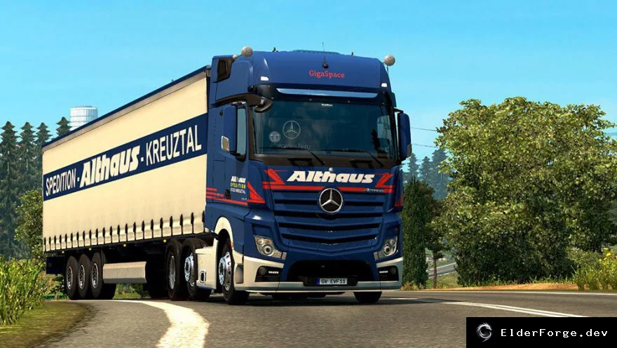 Обложка мода: Звуки Mercedes-Benz New Actros MP4 для Euro Truck Simulator 2