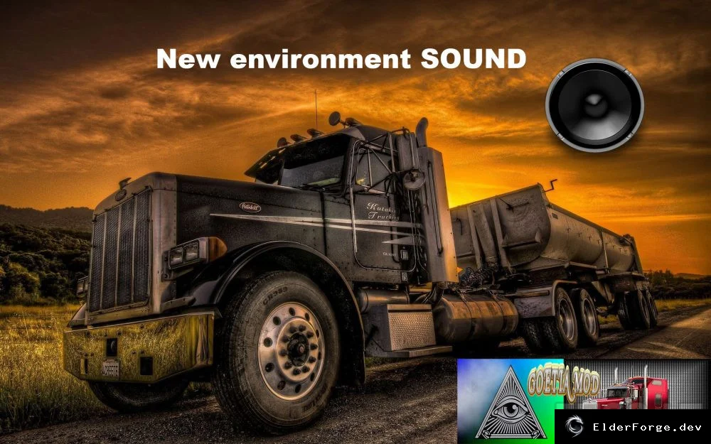 Обложка мода: Звуки окружающей среды для Euro Truck Simulator 2 – полное погружение