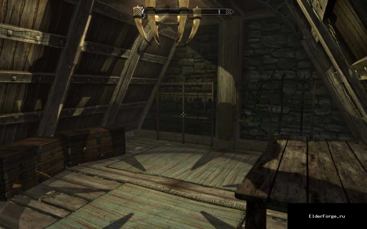 Обложка мода: 2 новых помещения в Доме Тёплых Ветров – расширение для Skyrim LE