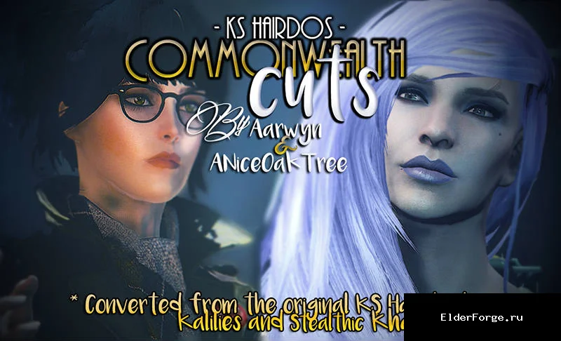 Обложка мода: 260+ новых причесок из Skyrim для Fallout 4 – Commonwealth Cuts