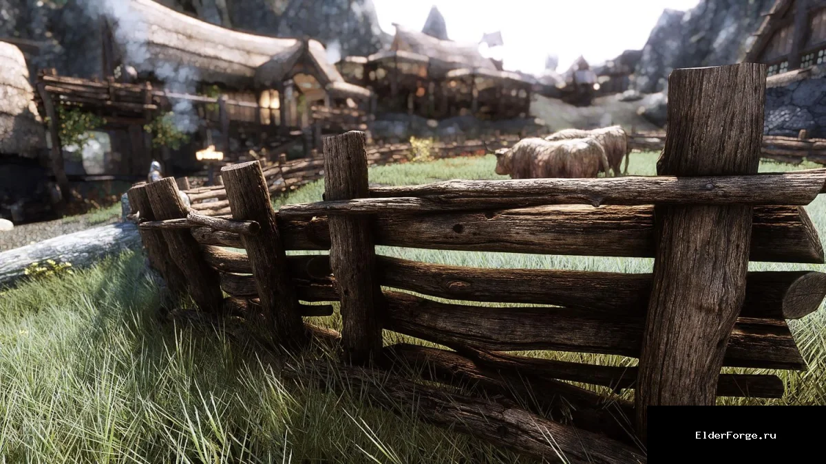 Обложка мода: 2K деревянные заборы для Skyrim SE – улучшенные текстуры