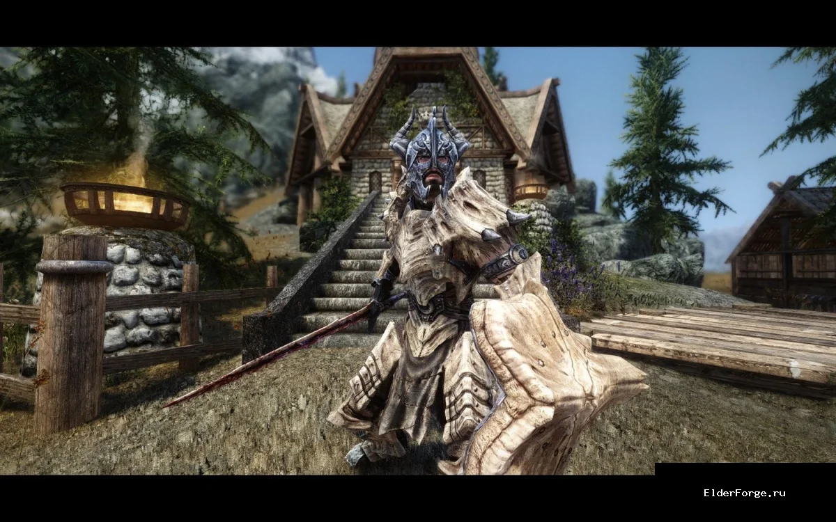 Обложка мода: 4K ретекстур драконьего снаряжения для Skyrim LE – ультра‑детализация брони