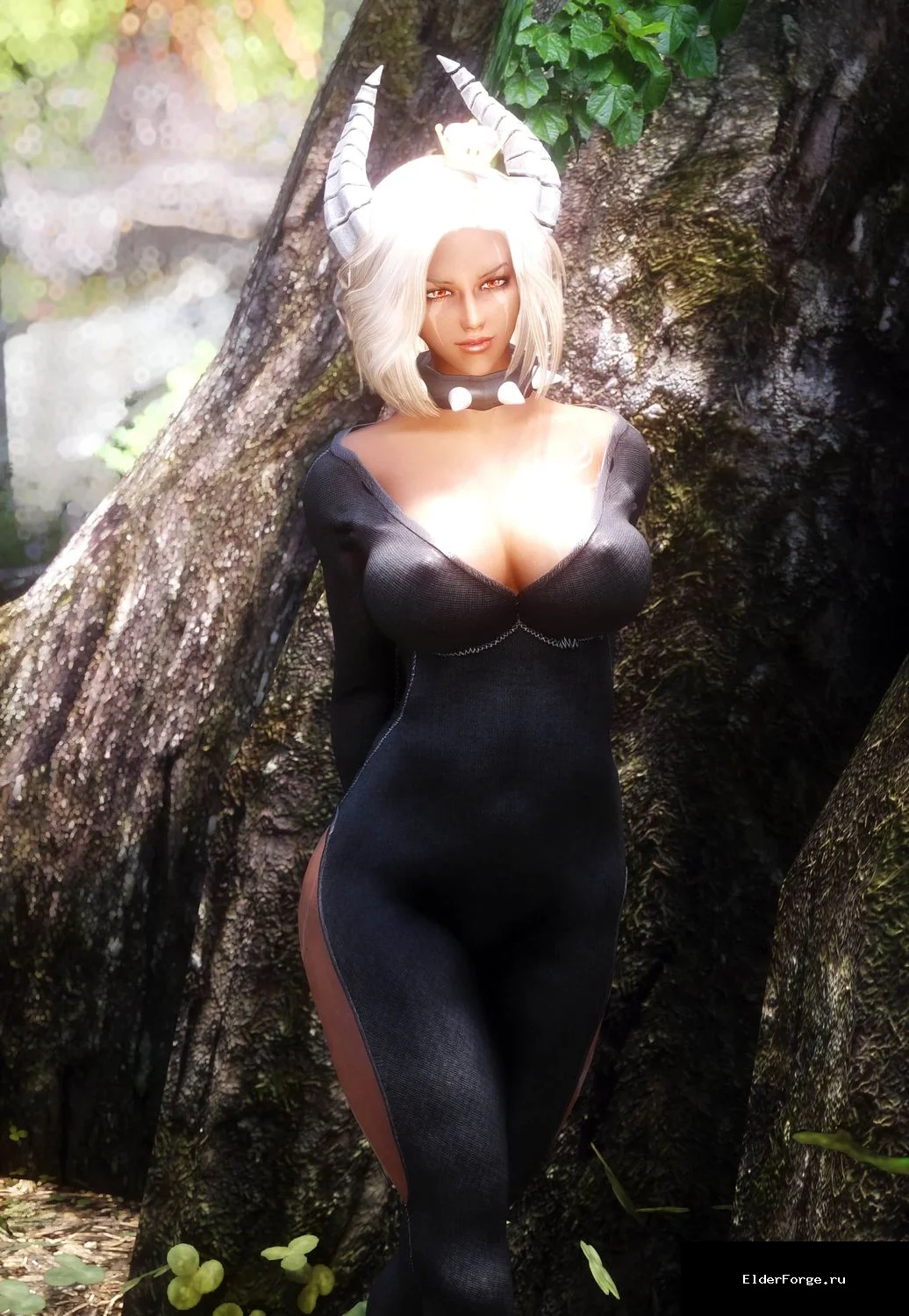 Обложка мода: 4K текстуры для Grim Bowsette Bodysuit – улучшение графики в Skyrim LE