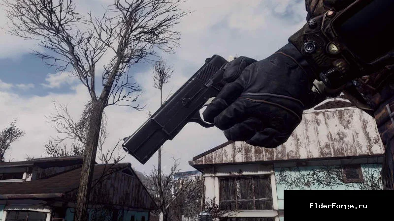 Обложка мода: 9‑мм пистолет Browning Hi‑Power из New Vegas для Fallout 4