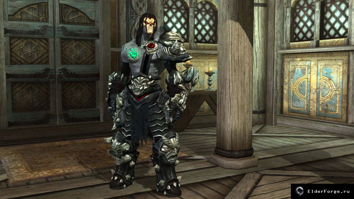 Обложка мода: Абиссальная броня из Darksiders 2 для Skyrim LE – тяжёлый набор защиты