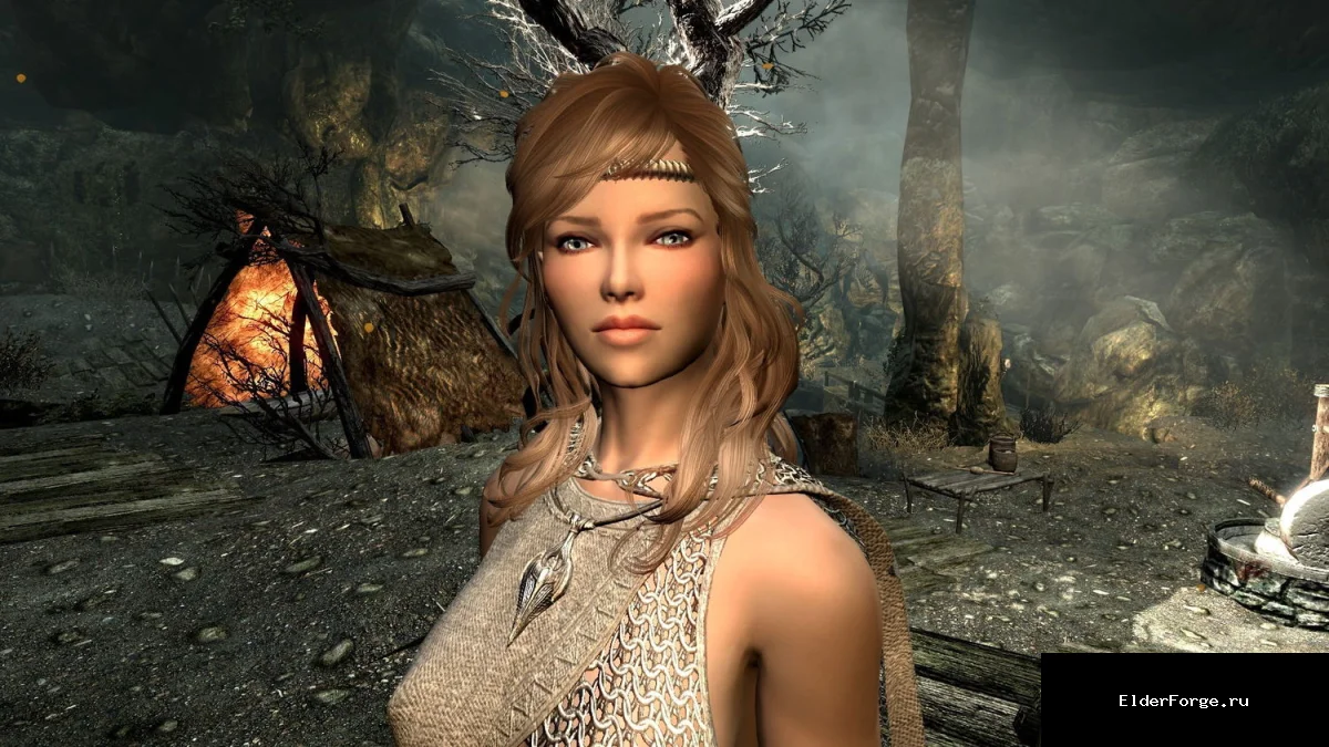 Обложка мода: Адана — новая спутница с CBBE HDT для Skyrim Legendary Edition
