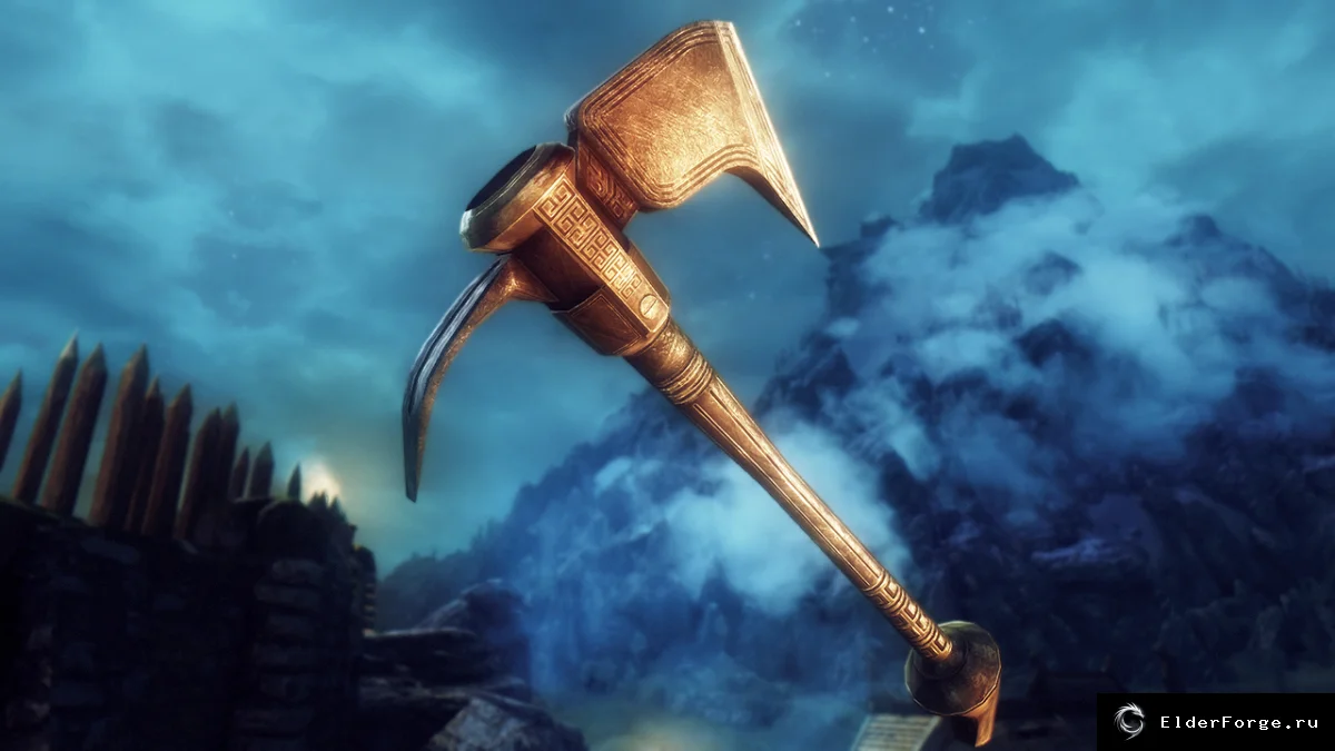 Обложка мода: Адское тесло — оружие из Runescape для Skyrim LE
