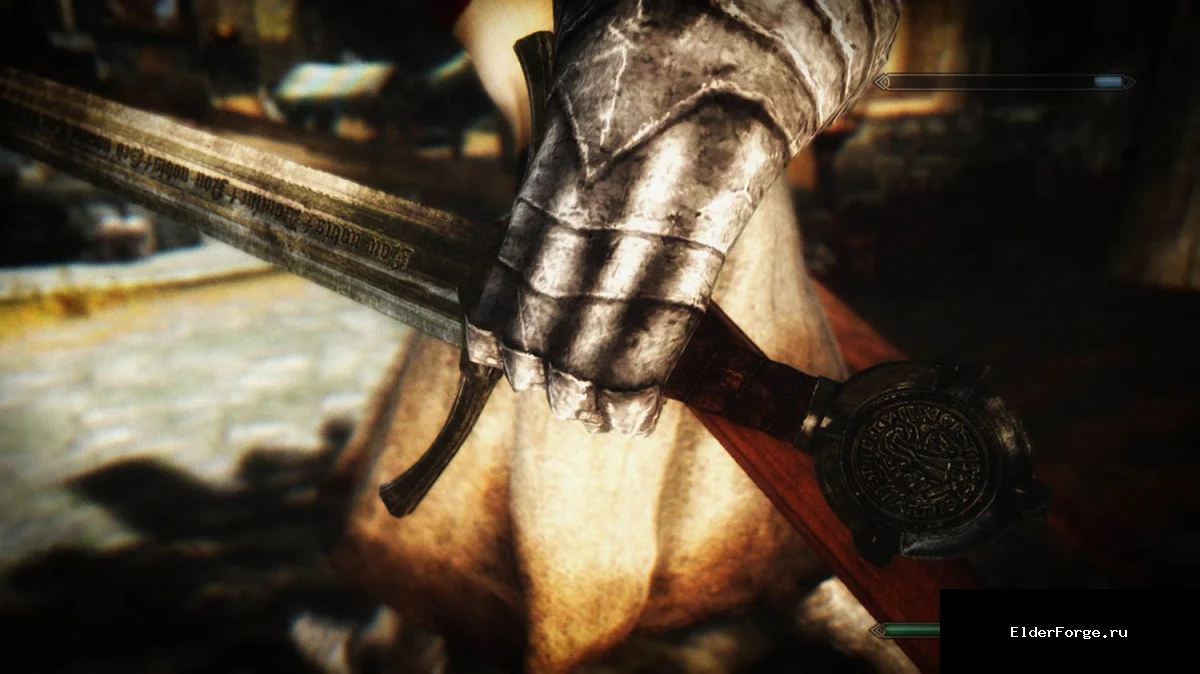 Обложка мода: Акколада – стальной меч храмовника в HD для Skyrim LE