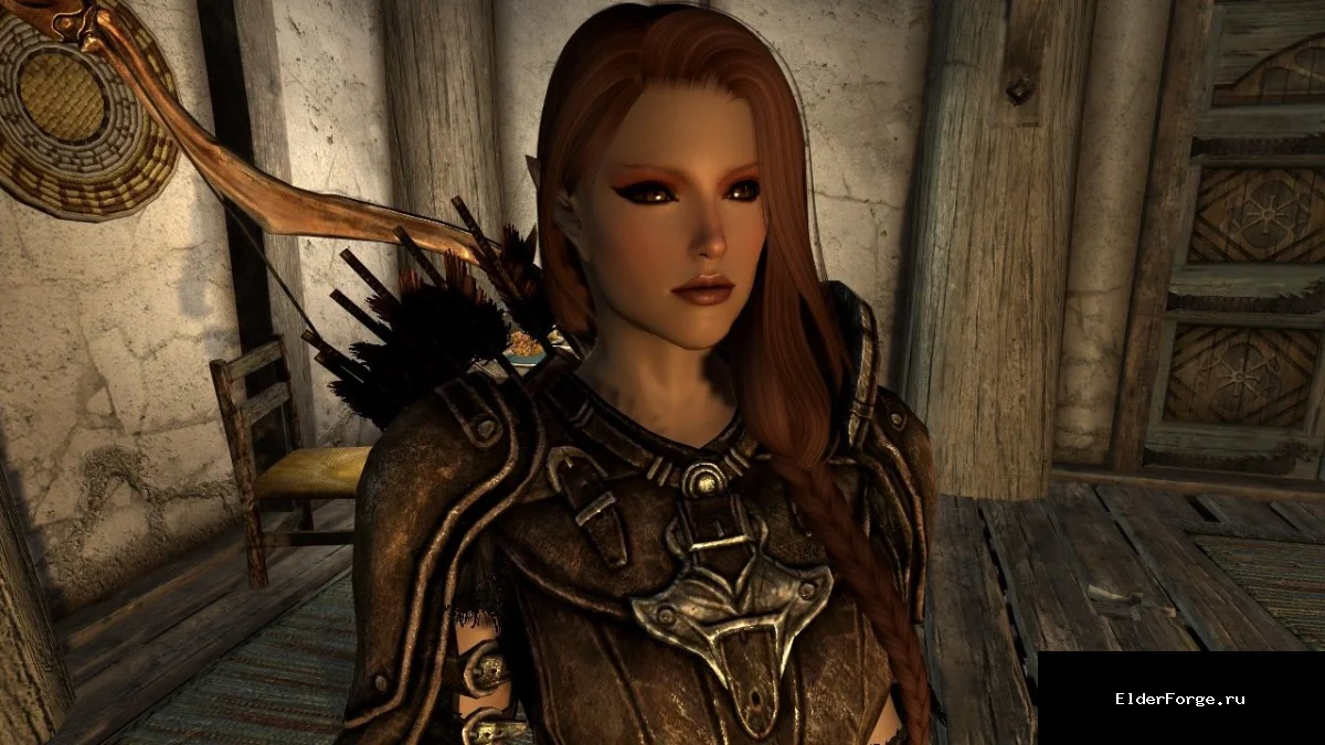 Обложка мода: Альдина — очаровательная спутница для Skyrim SE/AE с UNP и CBBE телами