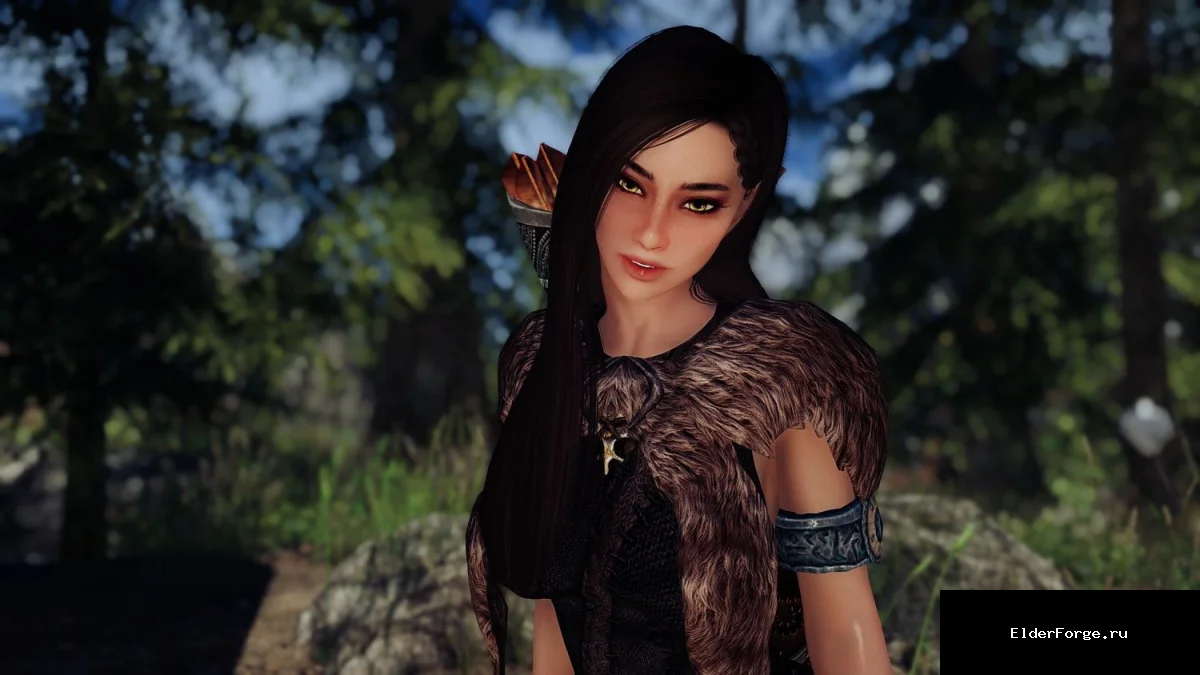 Обложка мода: Алия — новый босмер‑спутник для Skyrim LE (UUNP/CBBE)