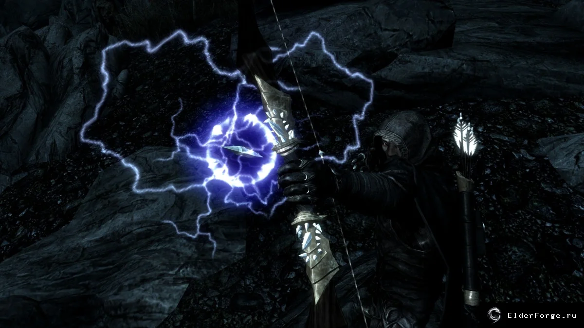 Обложка мода: Алмазное оружие Skyrim LE — блестящие клинки и стрелы в наборе