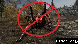 Обложка мода: Almost No Spiders – Удаление пауков для Skyrim Legendary Edition