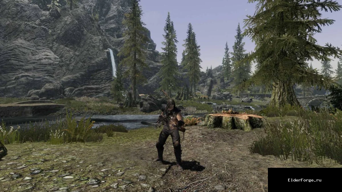 Обложка мода: Альтернативные анимации оружия и магии для Skyrim LE – новые движения при ходьбе, беге и спр…